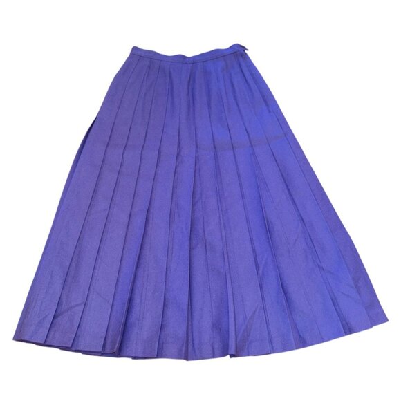 Pendleton Womens Vintage Pleated Wool Skirt Size 6 Purple - Picture 6 of 9
